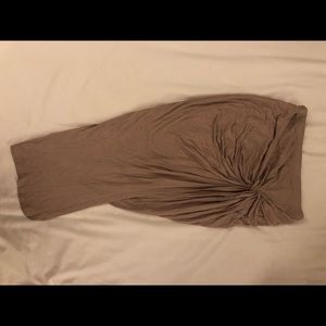 Asymmetrical Nude Skirt